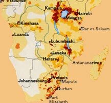 South African population map