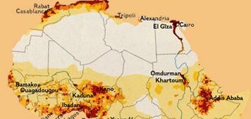 North African population map